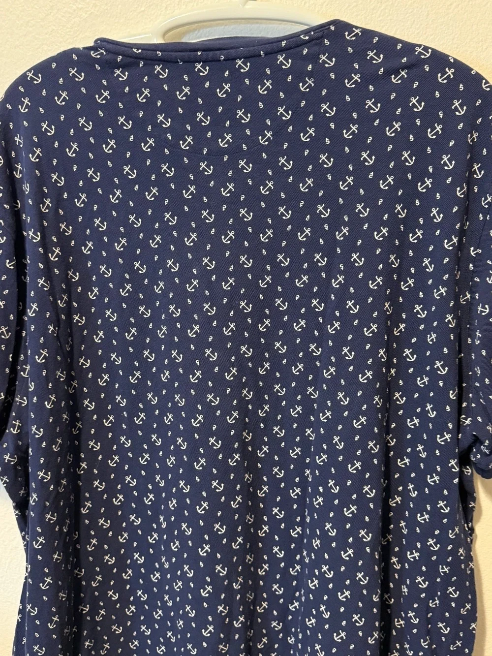 Polo by Ralph Lauren Men’s Navy Henley White Anchor Print and Red Polo‎ Pony XXL